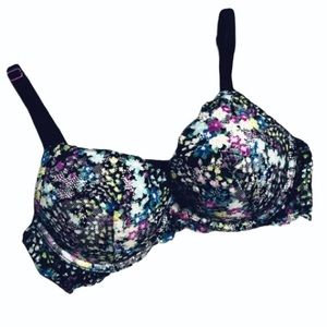 Dream Angels Net Lace Colorful Push Up Bra 36B